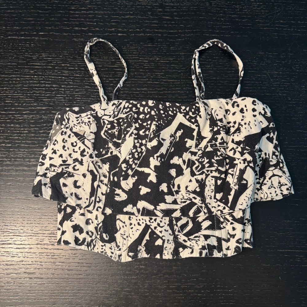 Linen Blend Crop top